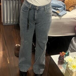 Refine Women's Wide Leg Jeans